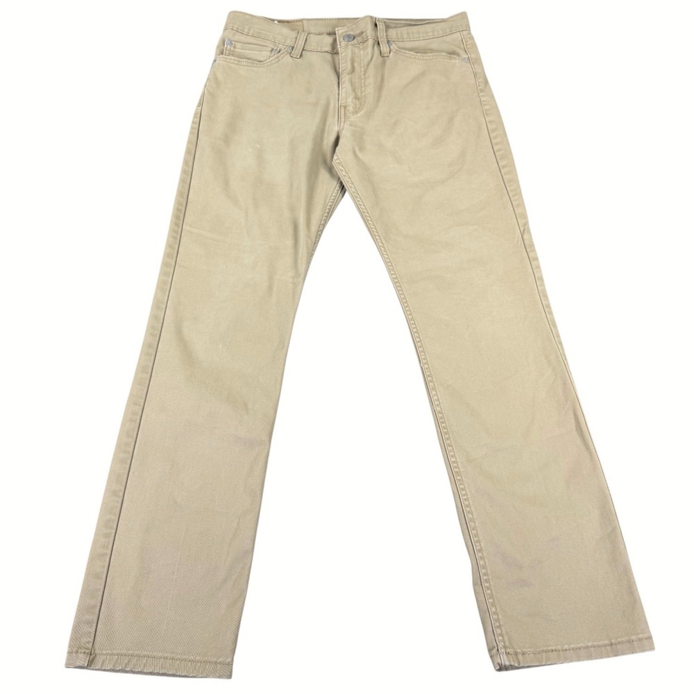 Levi's 511 Slim Fit Khaki Stretch Jeans Men's W32 L30 Tan‎ Denim Pants